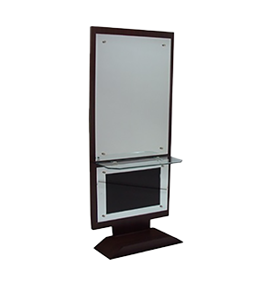 Single sided hairdressing mirror