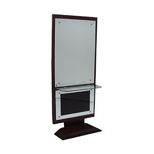 Single sided hairdressing mirror