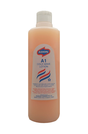 Adon A1 Cold Wave Lotion. For oily and coarse hair. Reduces perm processing time especially for hair that is resistant and difficult to perm.