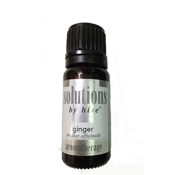 Hive Ginger Essential Oil. Strong, Warm, Spicy Aroma. Anti-Inflammatory, Reduce Nausea, High in Antioxidants.