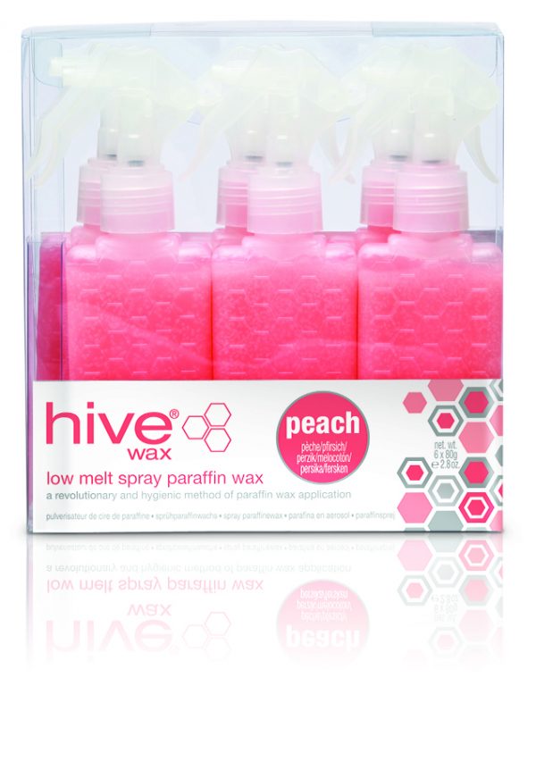 Hive Spray Lavender Low-Melt Paraffin Cartridges. Spray action limits cross contamination and deliver a hygienic and effective application of paraffin wax.