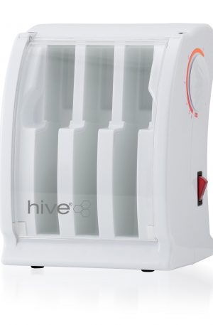 Hive Mini Multi Pro Cartridge Heater. A 3 chamber multi-functional cartridge heater, designed for both roller wax hair removal and spray paraffin heat therapy.