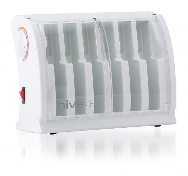 Hive Multi Pro Cartridge Heater. 1 unique heater, 2 individual therapies! Designed for both roller wax hair removal and spray paraffin heat therapy.