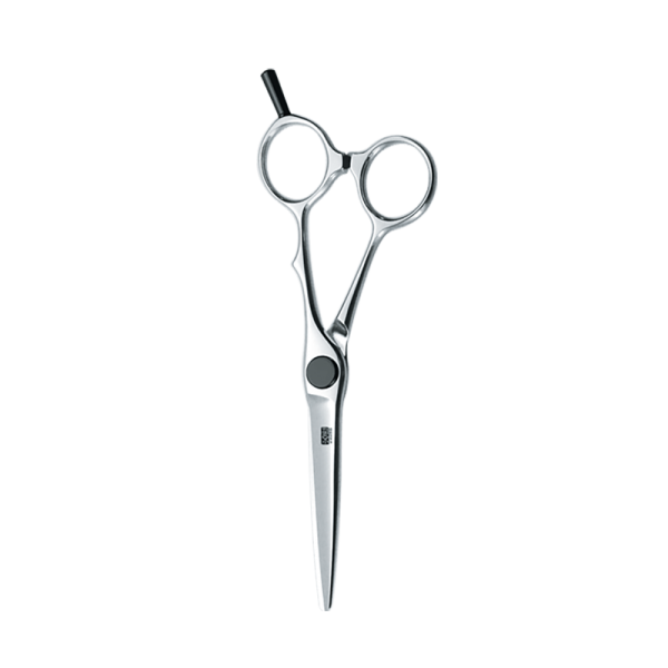 KASHO Scissors KXP-58SS. Form: Semi-Semi Offset. Length: 5.8". For Professional Use: Hairstylists and Barbers. Made in Japan.