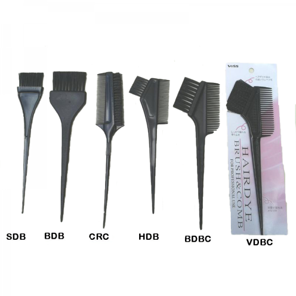 Hair Dye Brushes. Spread colour evenly on hair. Can be used for dyeing, bleaching, highlighting, balayage. 6 Variations.