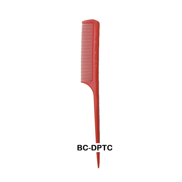 Delrin Plastic Tail Comb. One side to comb hair, the other side to part hair. Thin and long, to straighten hair. Create sections of hair for curling or rolling.
