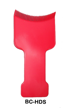 Hair Dye Spatula. Colour near the roots.Small combs at the end of the spatula allows colour to be evenly distributed through the hair.