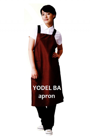 Yodel BA Salon Apron. For hairstylists & barbers. Made in Korea. Colours Available: Wine, Khaki, Gray.