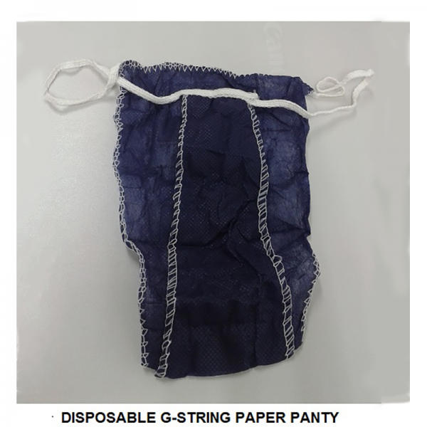 Disposable G-String Paper Panty. For beauty salons. Dark Blue. 100 pcs.
