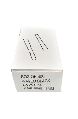 Fine Wavy U Pin. To clip hair. For Hair Salons. 800 pieces. 45mm. 0.27KG.