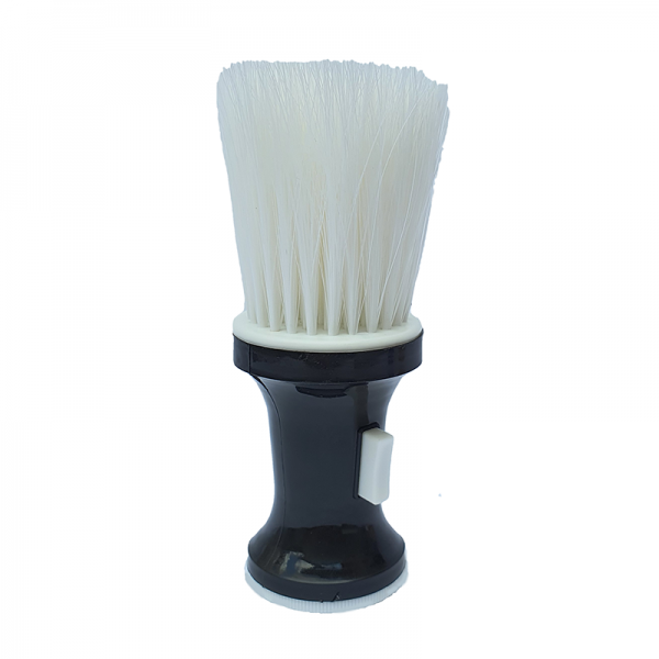 Neck Brush with Powder Dispenser. Apply powder on client's neck. Mainly used by barbers. 17cm (L), 6cm (W). 0.09kg.