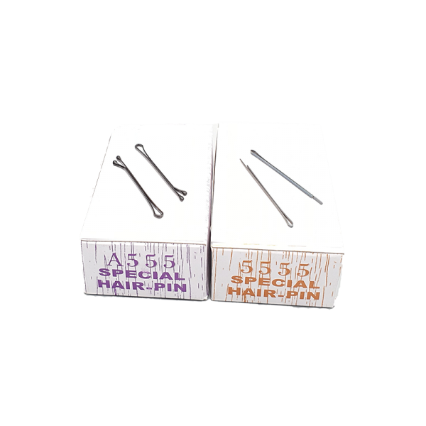 CME Special Hair Pin. To clip hair. For Hair Salons. 2 variations: 5555 (0.2kg). A555 - with ball tip (0.12kg).